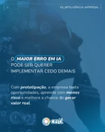 Implementar IA sem validar a base necessária pode acelerar investimento, mas não necessariamente acelera resultado.

Nas empresas, é comum que a adoção de Inteligência Artificial comece pela pressão de fazer acontecer: escolher uma solução, contratar uma tecnologia, iniciar um projeto. Mas a experiência mostra que o fator decisivo não é apenas a ferramenta adotada. É o nível de preparação da organização para transformar essa tecnologia em valor.

Antes de escalar IA, algumas perguntas precisam estar bem respondidas:

O problema de negócio está claramente definido?
Os dados disponíveis têm qualidade, padronização e relevância?
Os sistemas conversam entre si?
Há capacidade interna para interpretar resultados e sustentar evolução?
Os riscos de segurança, integração e governança foram considerados?

Quando essas respostas ainda são frágeis, a implementação tende a gerar mais fricção do que resultado.

É por isso que a experimentação deveria ser vista menos como etapa preliminar e mais como instrumento de gestão. Ao prototipar, a empresa reduz incerteza, testa aderência ao contexto real, identifica gargalos de dados e processo, e melhora a qualidade da decisão sobre onde vale escalar.

Na prática, experimentar antes de implementar permite substituir expectativa por evidência.

Isso é especialmente importante porque a maturidade em IA não está apenas em usar modelos avançados. Está em saber conectar tecnologia, operação, dado e decisão de forma consistente com a realidade da empresa.

Para líderes, esse ponto é estratégico: a boa adoção de IA não começa na pressa de colocar algo em produção. Começa na capacidade de escolher bem onde testar, como validar e o que realmente merece escala.

Quer se aprofundar no tema?
Leia também nosso artigo:
🔗 https://certi.in/ia-empresas

#InteligenciaArtificial #TransformacaoDigital #InovacaoTecnologica #Prototipacao #CERTI