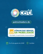 Somos patrocinadores do 23º Fórum SAE BRASIL da Mobilidade 2026, um dos principais encontros do setor, que reúne especialistas, empresas e lideranças para debater os caminhos da mobilidade no Brasil e no mundo.

Nos dias 05 e 06 de agosto, no Centro de Eventos da FIEP, em Curitiba, o Fórum será um espaço de conexão entre diferentes atores da cadeia, com discussões sobre tecnologia, competitividade, descarbonização, inovação industrial e os desafios que estão moldando o setor.

A mobilidade exige soluções cada vez mais integradas, capazes de combinar engenharia, digitalização, eficiência energética, novos modelos de operação e sustentabilidade.

Para mais informações e inscrições, acesse:
🔗 https://certi.in/23forum-saebrasil

Nos vemos em Curitiba!

#ForumDaMobilidade #EuVou #Mobilidade #InovacaoIndustrial #CERTI